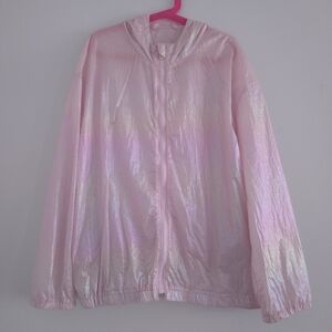 Gap Kids Iridescent Pink Lightweight Windbreaker size XL (12)